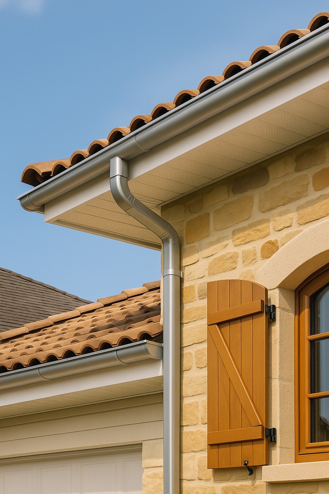 Dessous de toit aluminium et bandeaux thermolaqués assortis aux gouttières